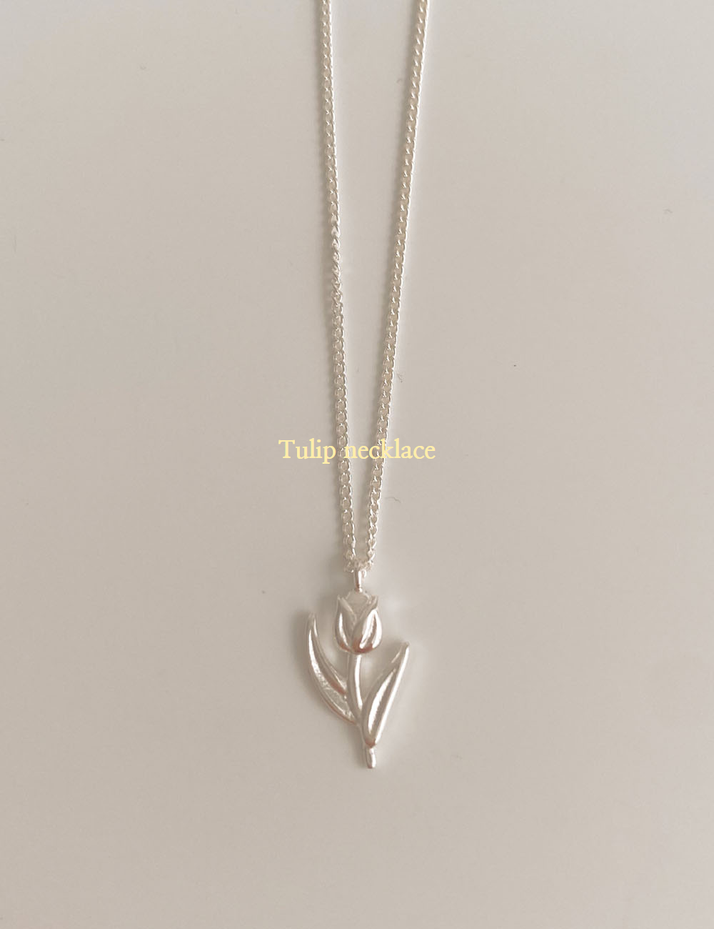 925silver tulip necklace