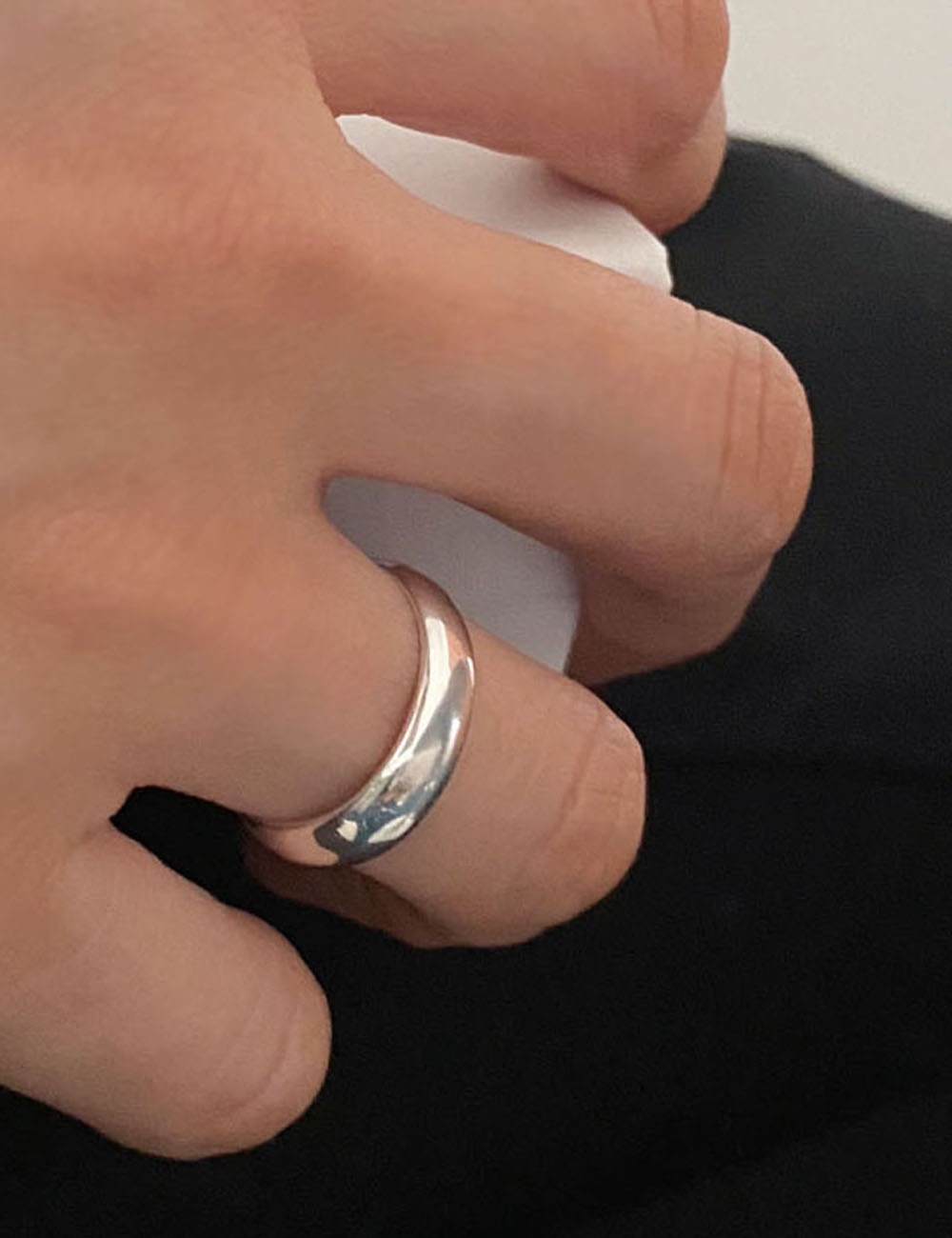 925silver plain baby ring