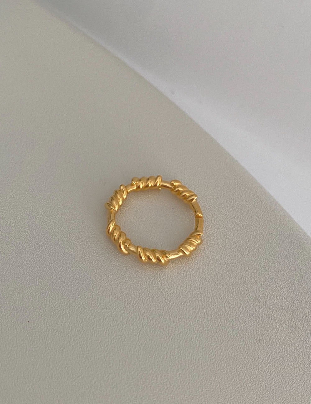 925silver mini knot open ring