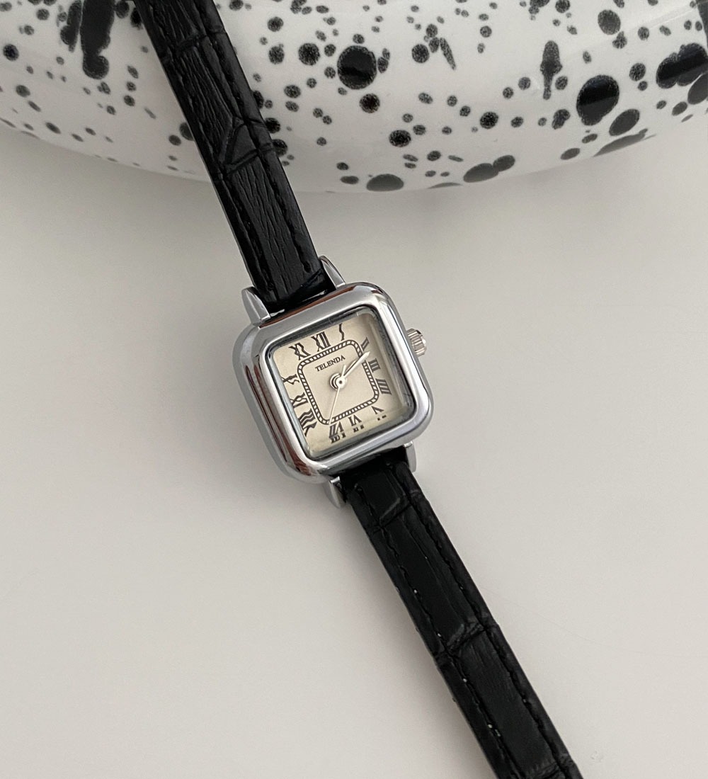 [TELENDA] classic mini square watch 클래식 미니 스퀘어 손목시계